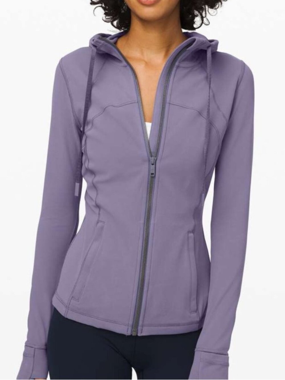 Lululemon Hooded Define Jacket Purple Lavender Full Zip Size 6